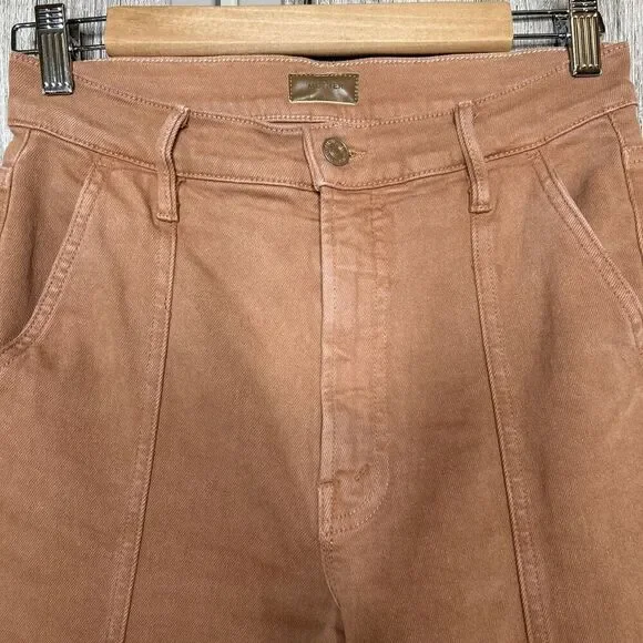 Mother Cargo Jeans Straight Leg High Rise The Rambler Ginger Size 26